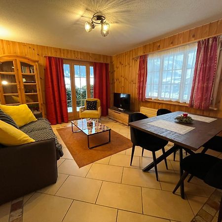 L'Herensarde, Bel Appartement Avec Jardin-Terrasse Et Garage Evolène المظهر الخارجي الصورة